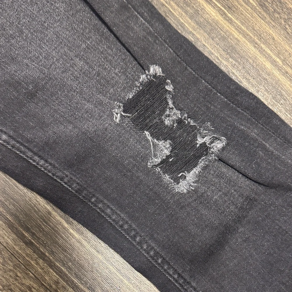 Kids Black Distressed Jeans - Picture 3 of 5